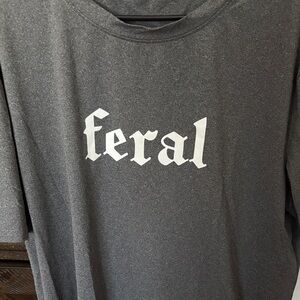 Feral Graphic Tee - Charcoal Gray
